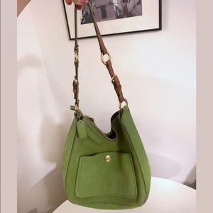 Vintage coach bag in green